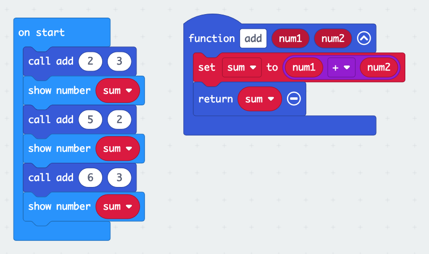 Use variable to show function sum